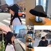 Beige Versatile Korean Style Fisherman Hat Trendy Wide Brim Sunshade Summer Hat For Women