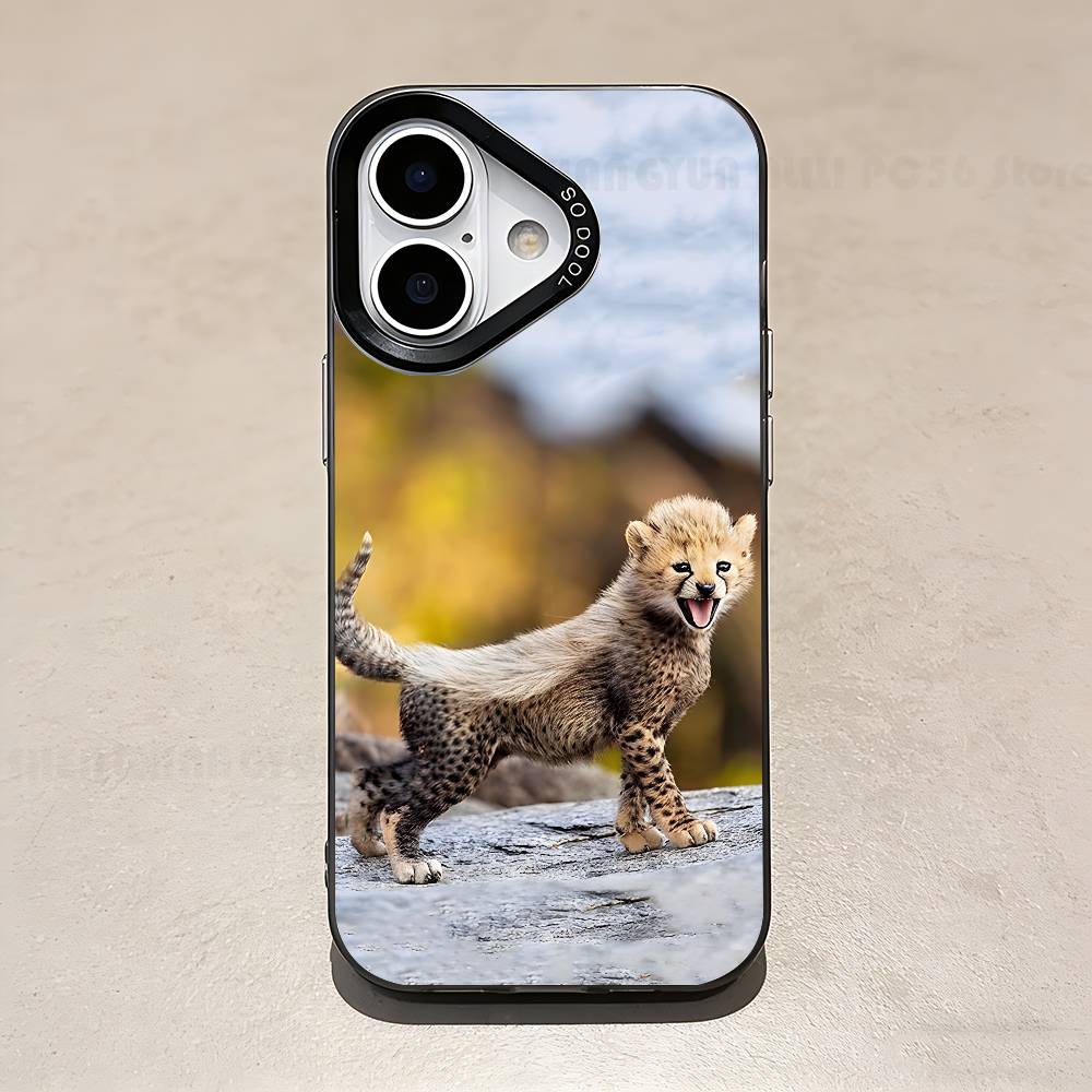 

Animal Cut Cheetah Phone Case For IPhone 17 16e 16 15 14 13 12 11 Pro Max X XR XS MAX Back Cover iPhone12PROMAX