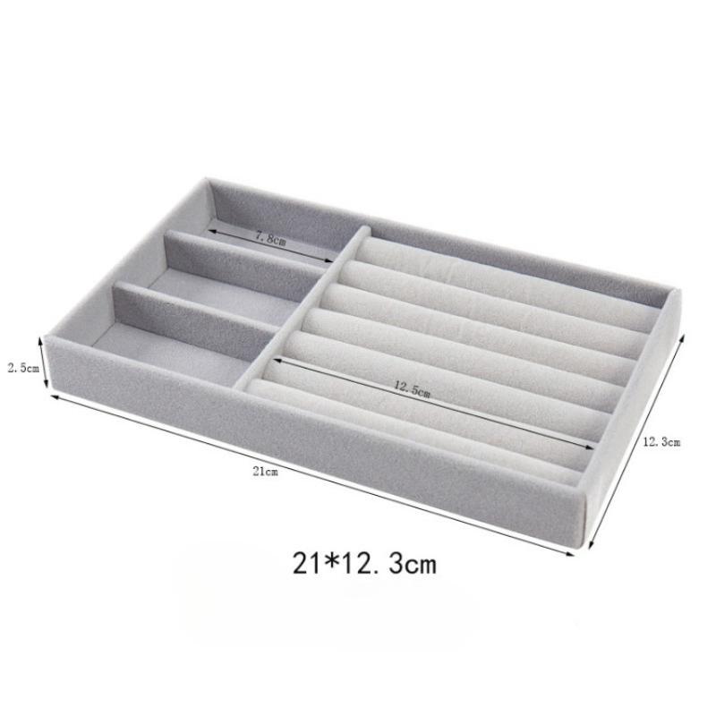 Flannel Jewelry Tray, Jewelry Display Tray, Ring, Bracelet Jewelry Display Tray, Drawer Storage and Sorting, Inner Tray.