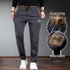 Men's Korean-Style Ice Silk Casual Pants: Summer Straight Fit, Trendy, All-Match Sports Trousers in Large Sizes