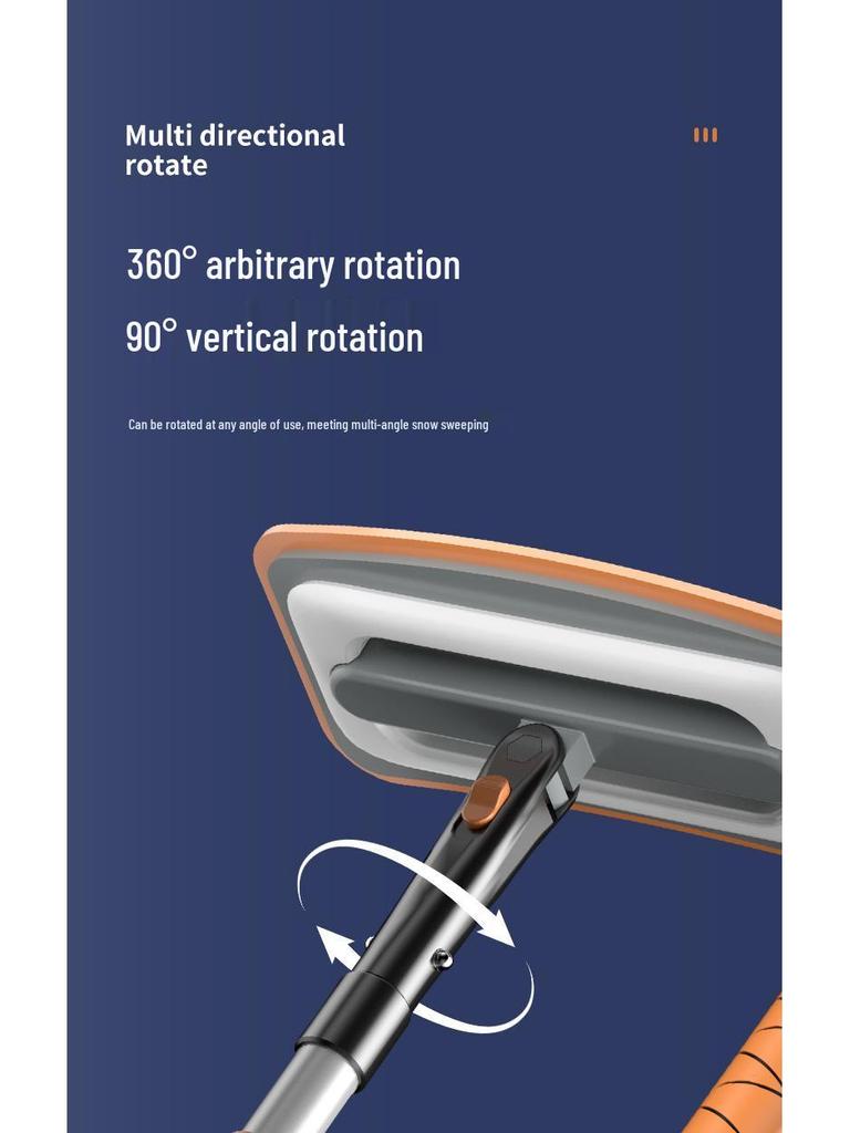 Dwufunkcyjna aluminiowa łopata śnieżna EVA do samochodu: Skutecznie usuwaj uparty lód i szron