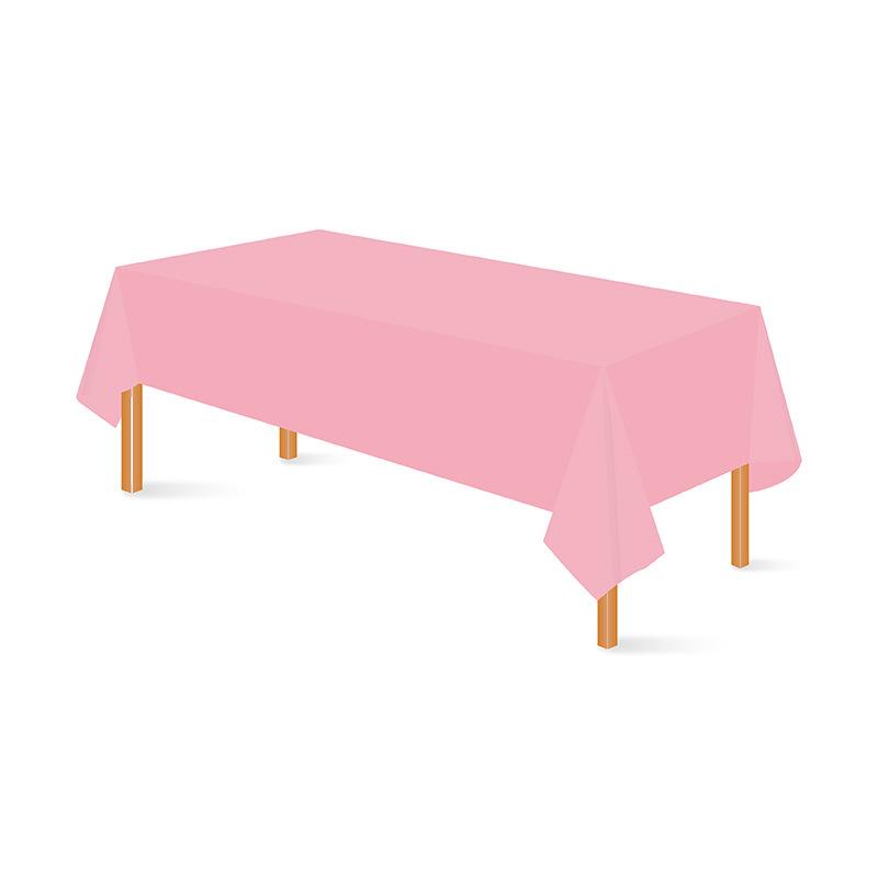 Einweg-Tischdecke aus PEVA, einfarbig, rechteckig, für Hochzeiten, Restaurants, Hotels und Zuhause (137x274 cm)