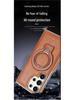 Samsung S26 Ultra Leather Magnetic Stand & Drop-proof Racket Case