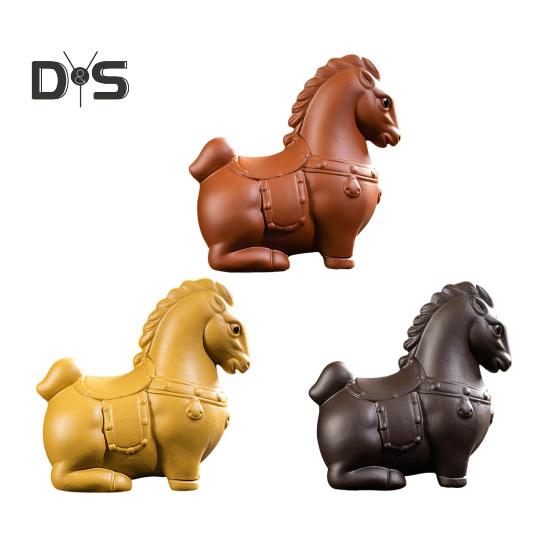 Horse Tea Pet Purple Clay Chinese Style Ornaments Vivid Image Pony Zen Decoration Desktop Tea Gadget