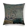 Retro Emblem Letter Pattern Digital Printing Short Plush Pillow Covers For Car Sofa Office Cushion Cover Home Goods 60X60Cm