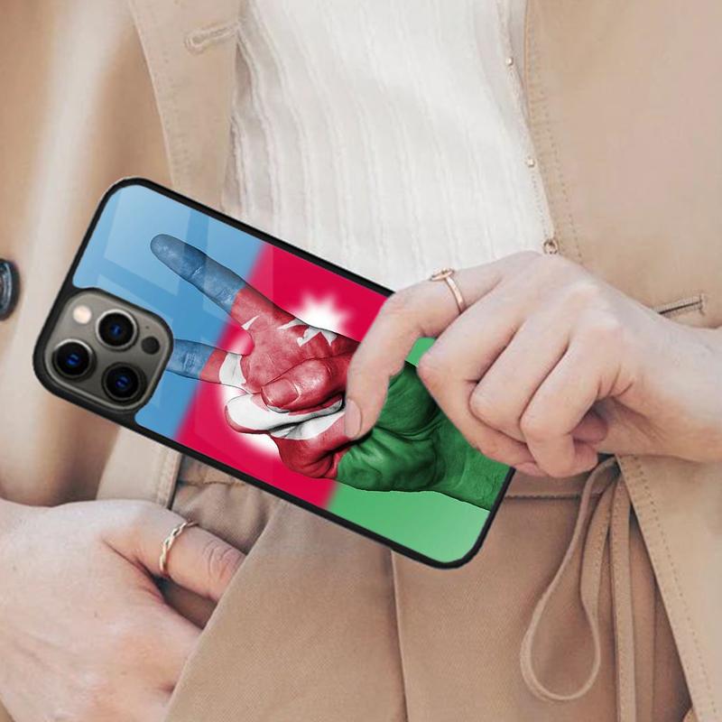 Azerbaijan Azerbaijani Flag National Magnetic Phone Case For iPhone 17 Air 16 14 13 12 Pro Max 15 Plus Wireless MagSafe Cover