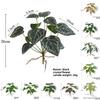 Green Plant Artificial Leaf Wall Decor With Durable Materials For Indoor Garden And Home Office Decor