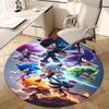 1 stuks Sonic the Hedgehog Rond Tapijt - Anime Design Stoelmat voor Kantoor, Huisdecoratie, Woonkamer