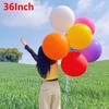 Mingie gonflabilă cu bule de 36 de inci TPR Jucărie de exterior Mingie balon colorată pentru copii Petrecere pe plajă Joc de festival Durabilă Ușor de umflat Culori aleatorii