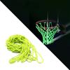 1 stk Selvlysende i mørket basketballnett Bærbart Slitesterkt Nylonnett Fluorescerende Grønn Standard Basketball Sports Treningsnett