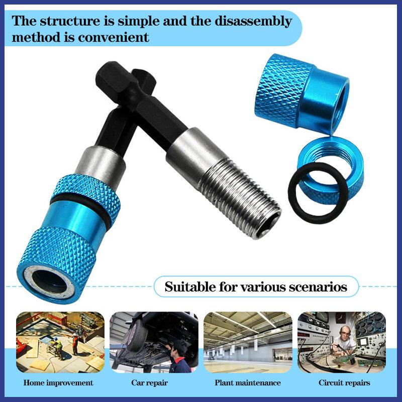 Colored Anti-shedding Magnetic Drill Extension Bar, 6.35 Hex Shank, Industrial Grade Durable.