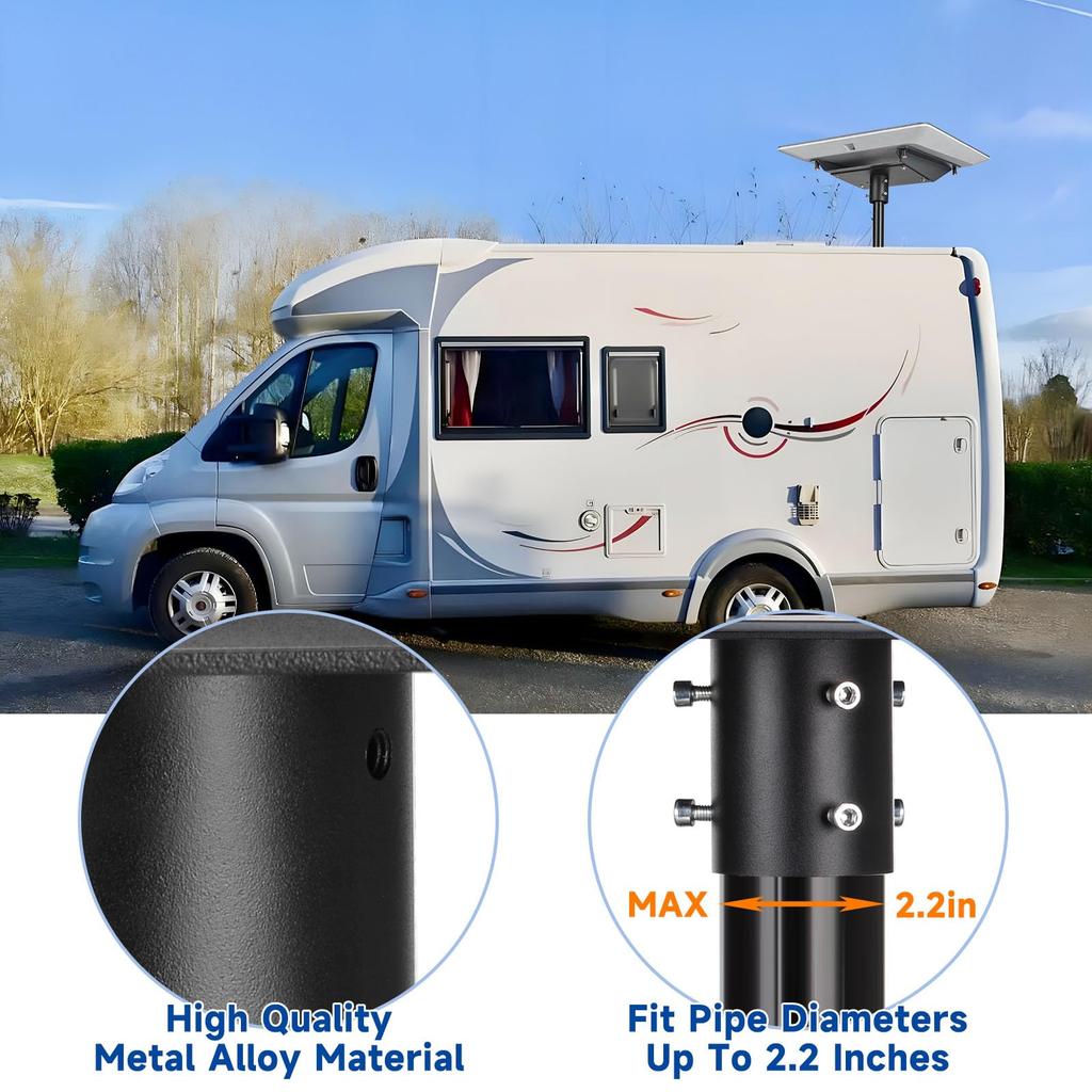 Adattatore Tubo Piatto ad Alte Prestazioni Starlink da Fabbrica con Opzioni di Montaggio su Palo/Tetto Kit di Installazione Satellite Mini Starlink