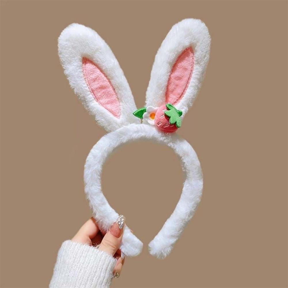 

Easter Plush Rabbit Ear Headband Women Girl Hair Hoop Washing Face Headwear Lolita Cosplay Hair Accessories Party Props Hairband