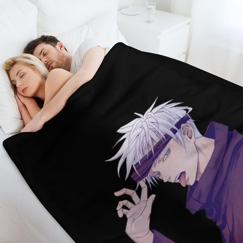 gojo Throw Blanket Large Travel cosplay anime Blankets For Baby Blankets