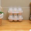 Reusable 6 Grid Egg Holder Clear Egg Protection Box Egg Carton With Egg Dispensers Egg Carriage For Refrigerator Camping Picnic