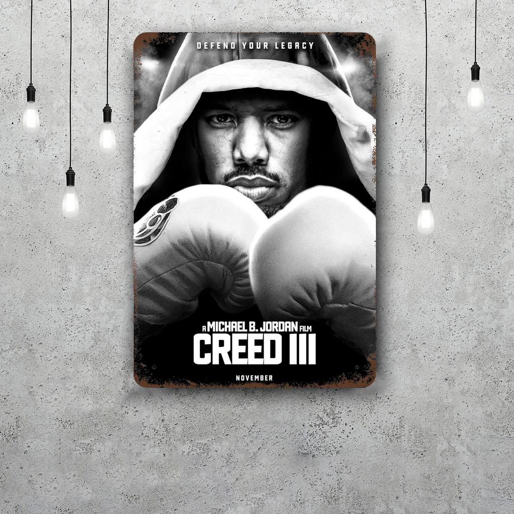 Creed III Creed II Metal Signs wall decor Vintage Tin Signs Captain Metal Poster Decor for Bar Pub Club Wall Decoration