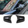 Car Upgrade For Tesla Model 3 - Gloss Black Carbon Fiber Rearview Mirror Covers Caps Exterior Accessories Trim