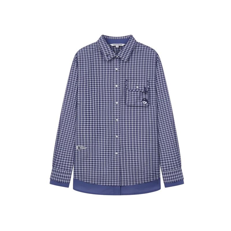 Teenie Weenie Women's 2026 Summer Plaid Bear Shirt