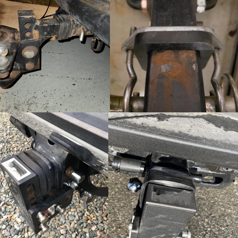 2x 52mm Universal Receptor de Engate de Reboque Silenciador Almofada Protetora Parar Ruído Fornecer Amortecimento Engates de reboque Pescoço de Ganso Pintle Para-choque