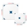 25Style 10Pcs Mandala Tile Stickers, Thick Matte Finish Waterproof Self-Adhesive Floor Wall Decor for Kitchen Home