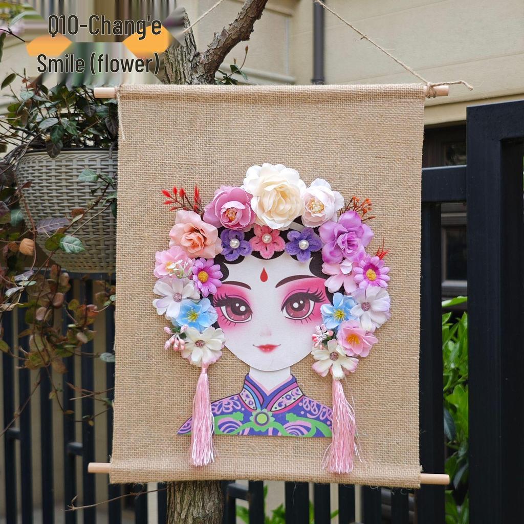 Peking Opera Face Painting Kit: Handmade Hanging Ornaments for Creative Parent-Child Activity