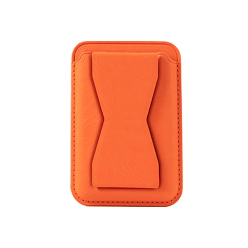 

Складана шкіряна підставка для телефону та тримач для карток із клейкою стрічкою 3M Adhesive Type помаранчевий