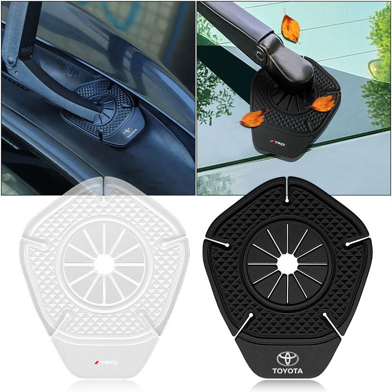 2Pcs Car Windshield Wiper Protective Cover Dust Wiper Cap for Toyota Gr Trd Corolla Yaris Chr Auris RAV4 Land Cruiser Chr Camry Racing