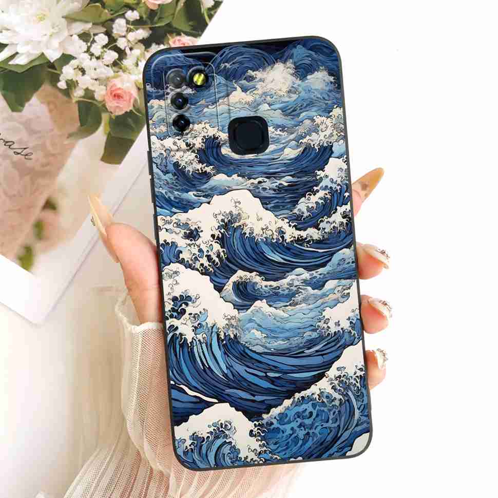 For Infinix Hot 10 Lite X657B Case Cute Cartoon Cat Print Silicone Back Cover For Infinix Hot 10Lite Phone Protection Cases