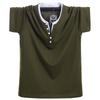 Men's 8XL Trendy V-Neck Short-Sleeve T-Shirt, Korean Style