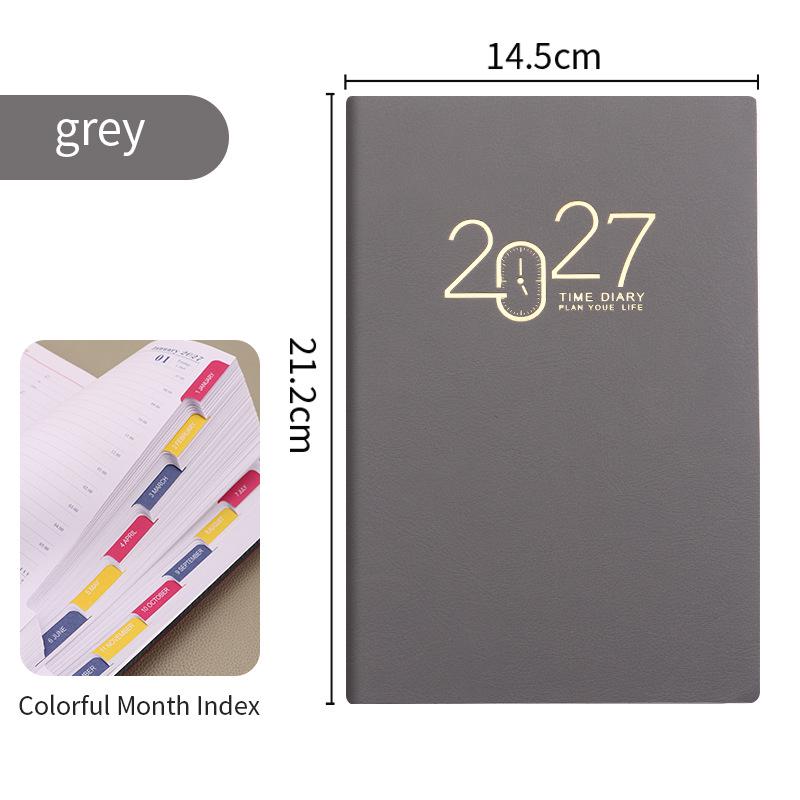 2026 One Page Per Day Planner - English, Spanish, Portuguese Diary Calendar
