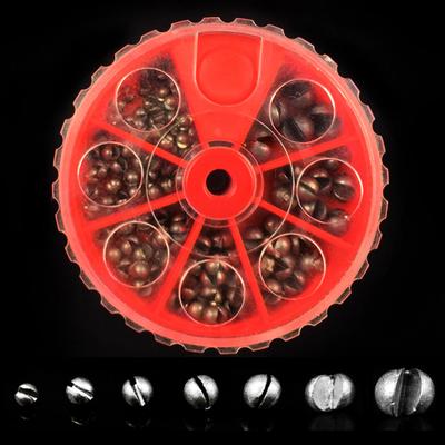 Angeln Egg Rig Sinkers Angeln Bleigewicht Split Shot Box Angeln Camping Werkzeuge
