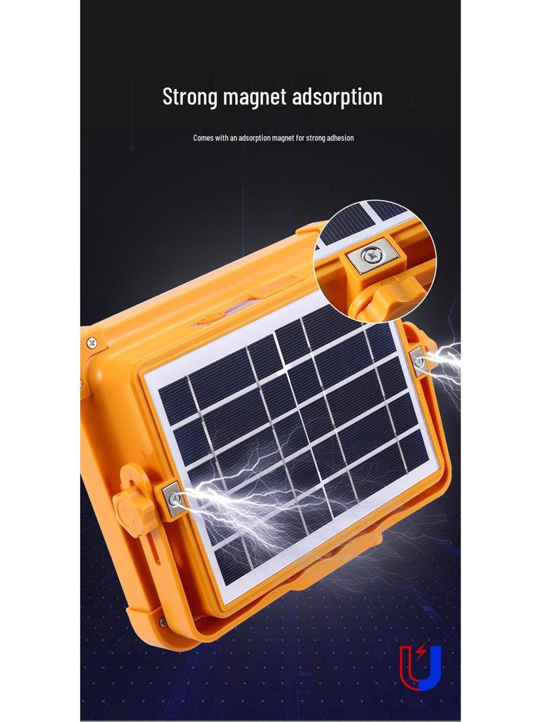 Solar-Powered LED Outdoor Stall Light - Emergency Lighting with Long Battery Life