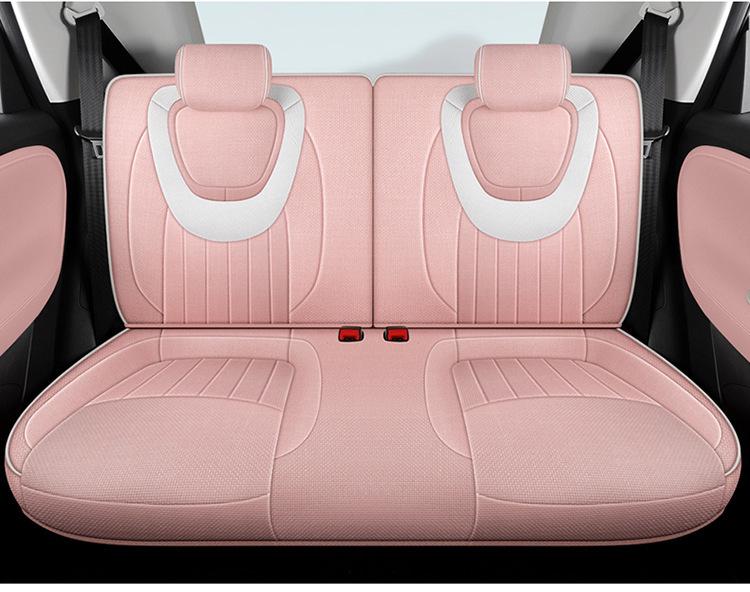 2023 Wuling Bingo Cute Cartoon Car Seat Covers for Women - Winter & All-Season Full Surround Cushion.