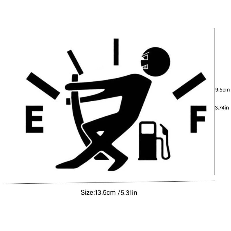 Funny Car Stickers Pull Fuel Tank Pointer Reflective Vinyl Sticker High Gas Decal Fuel Gage Empty Stickers Decal Auto Exterior