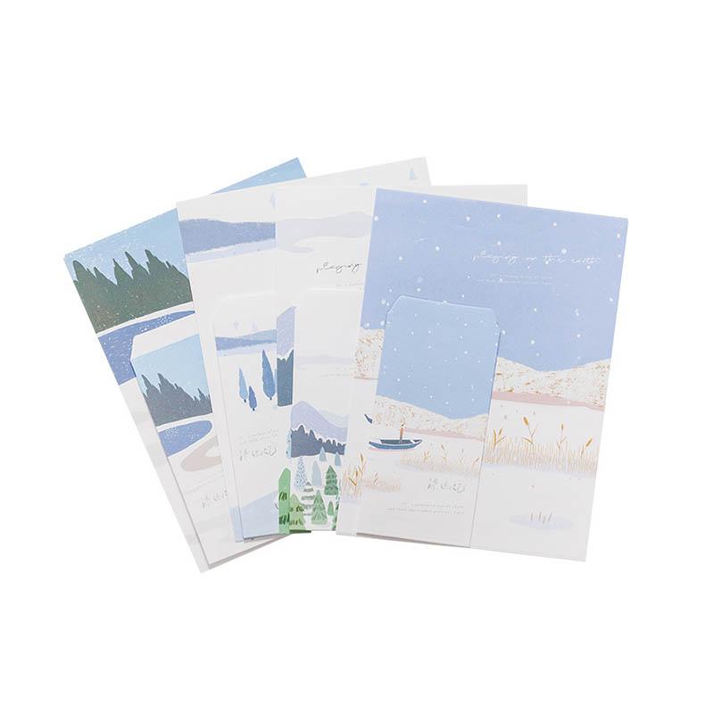 

3 конверта + 6 писем с буквами, набор бумажных конвертов Dream Whale, милая лесная бумага для письма, поздравительная открытка, стационарные детские праздничные подарки