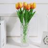 10Pcs Artificial Flower Decoration with Stem Fake Tulips Real Touchs Bridal Bouquets Floral Decor Photography Props
