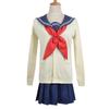 Anime My Hero Academia Himiko Toga Cosplay Kostým JK Uniforma Sukně Svetr Kabát Paruka Středoškolské Dívky Šaty Halloween Párty