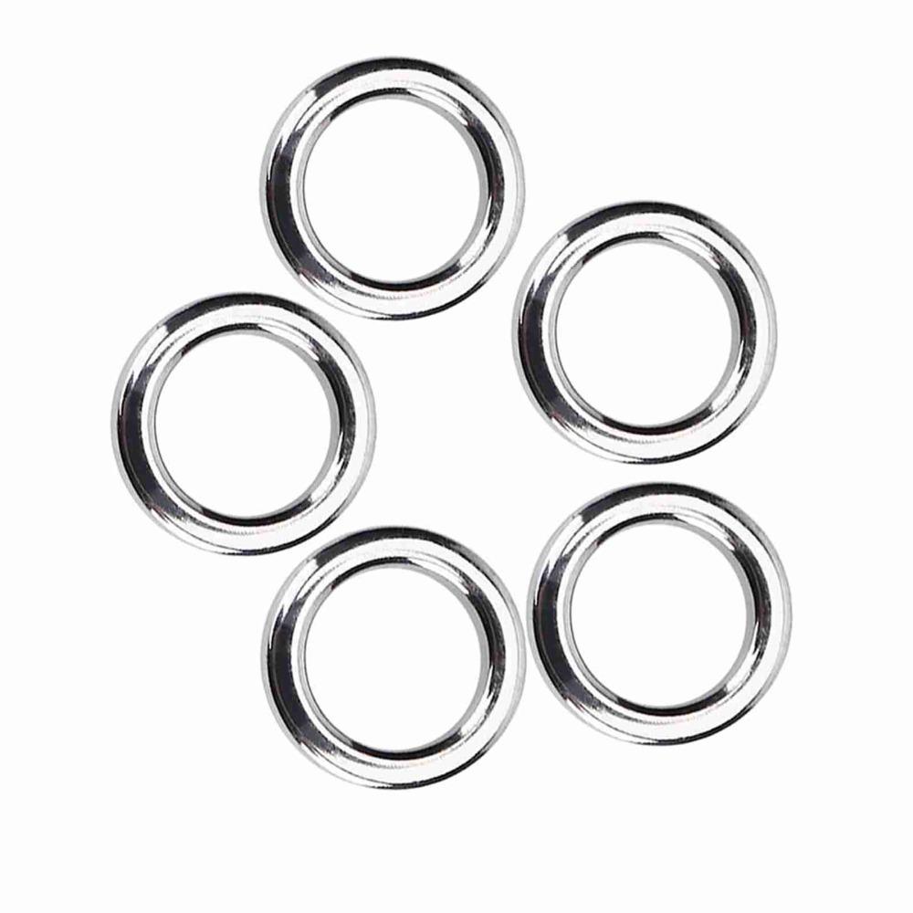 

Heavy Duty Fishing Solid Rings Stainless Steel Fishing Swivel Connector Saltwater Fishing 50pcs4.8*7.6mm