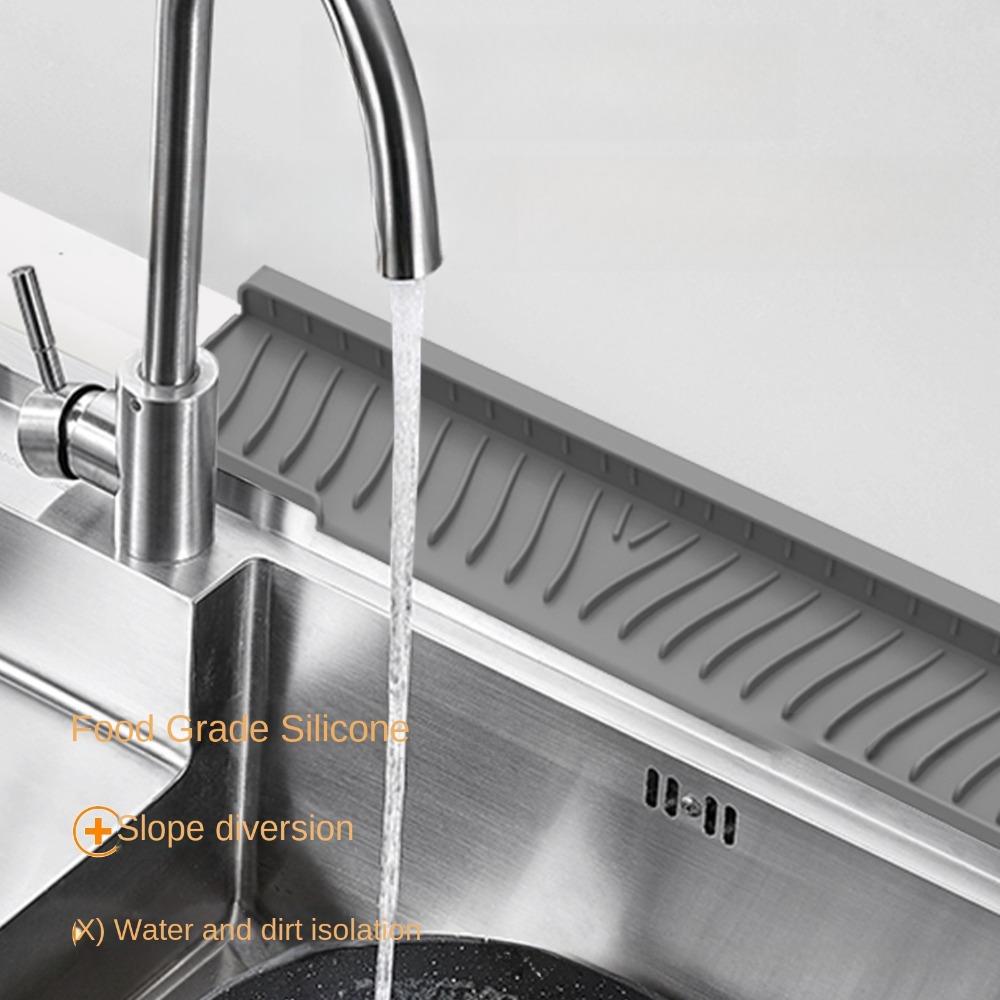 Anti-slip Drain Mat Silicone Kitchen Sink Holder Portable Soap Rack  Farmhouse Decor