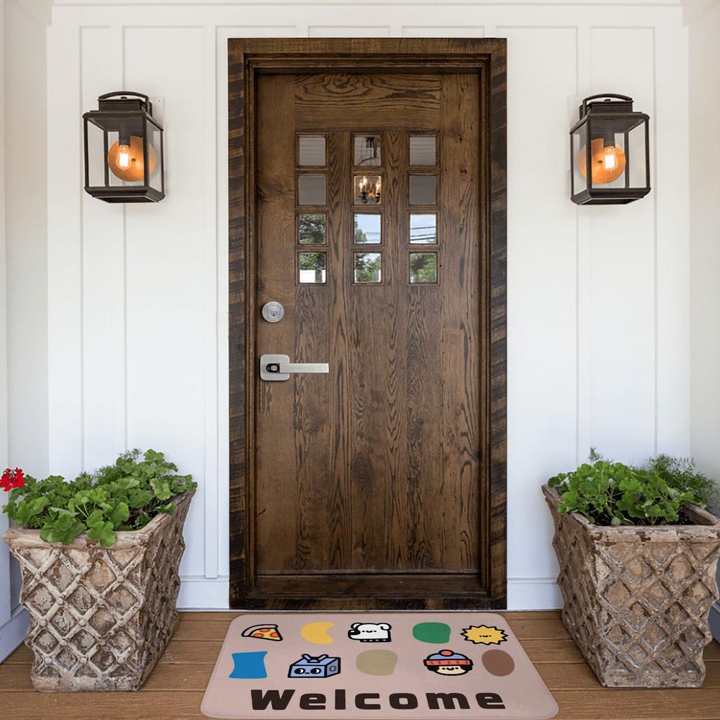 Ins Style Cartoon Animals Welcome Front Door Mat Anti-Slip Indoor Waterproof Doormat Garden Garage Entrance Rug Carpet