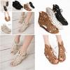 Elegant 2018 New Fashion Roman Hole Flat Sandals For Women In Summer Casual Style