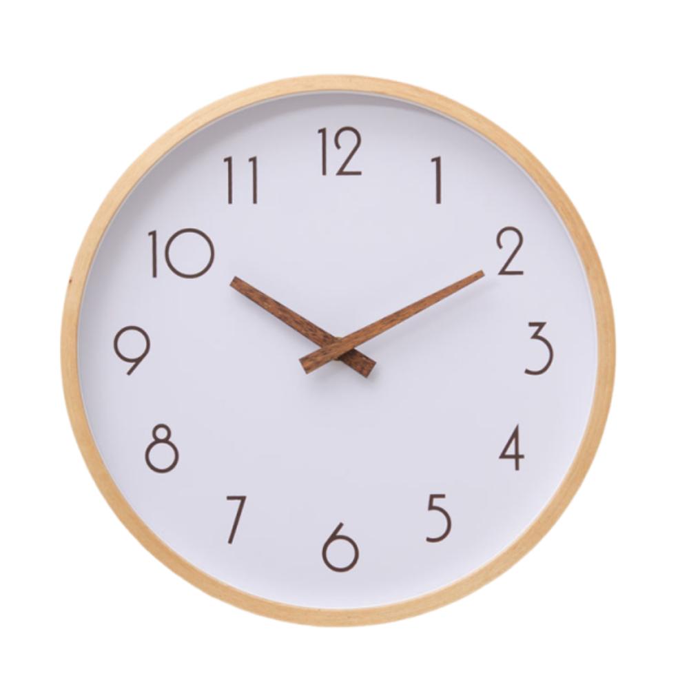 10inch Decorative Wall Clock Nordic Style Silent Scale Clock Wooden Wall Clock  Home Decoration