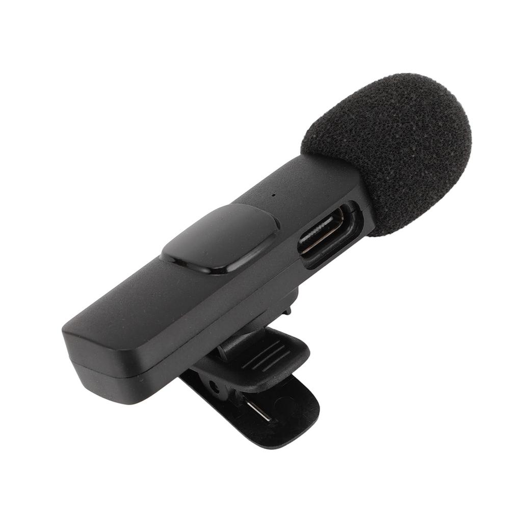 Wireless Lavalier Microphone Type C Miniature Lapel Microphone Clip On Mic for Live Streaming