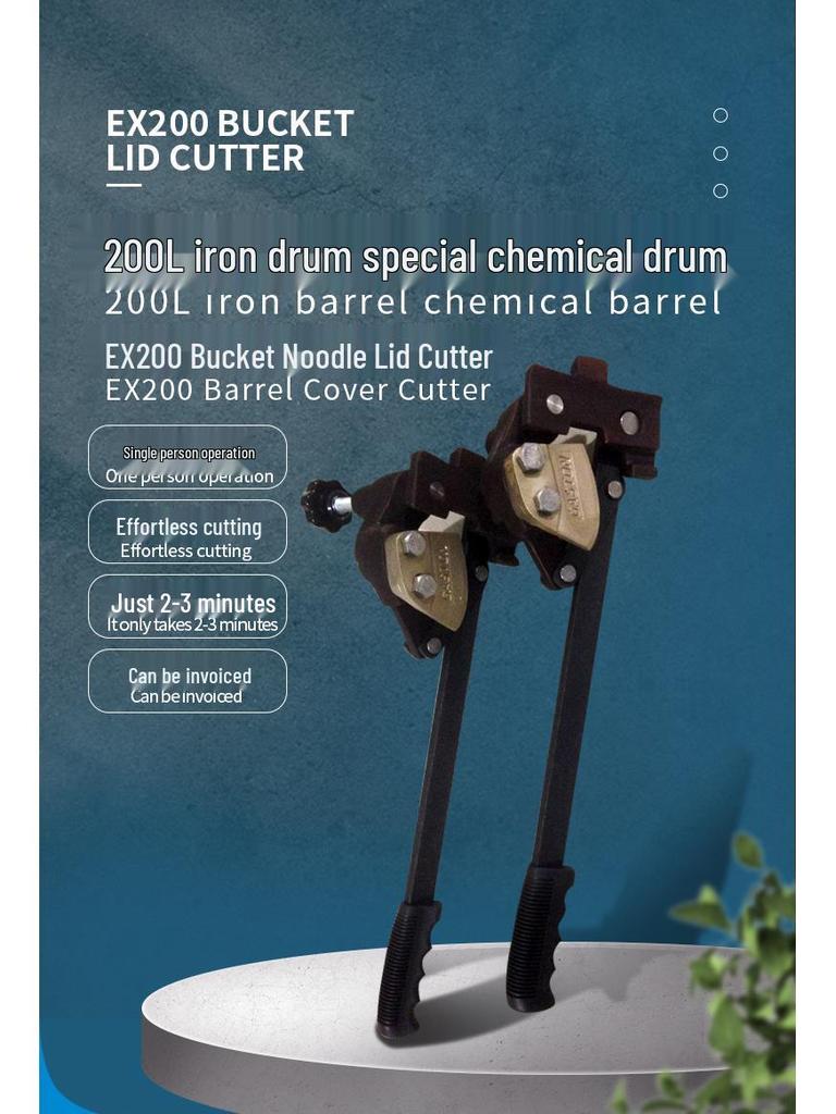 Explosion-Proof Oil Drum Opener with Spark-Free Copper Alloy Blade