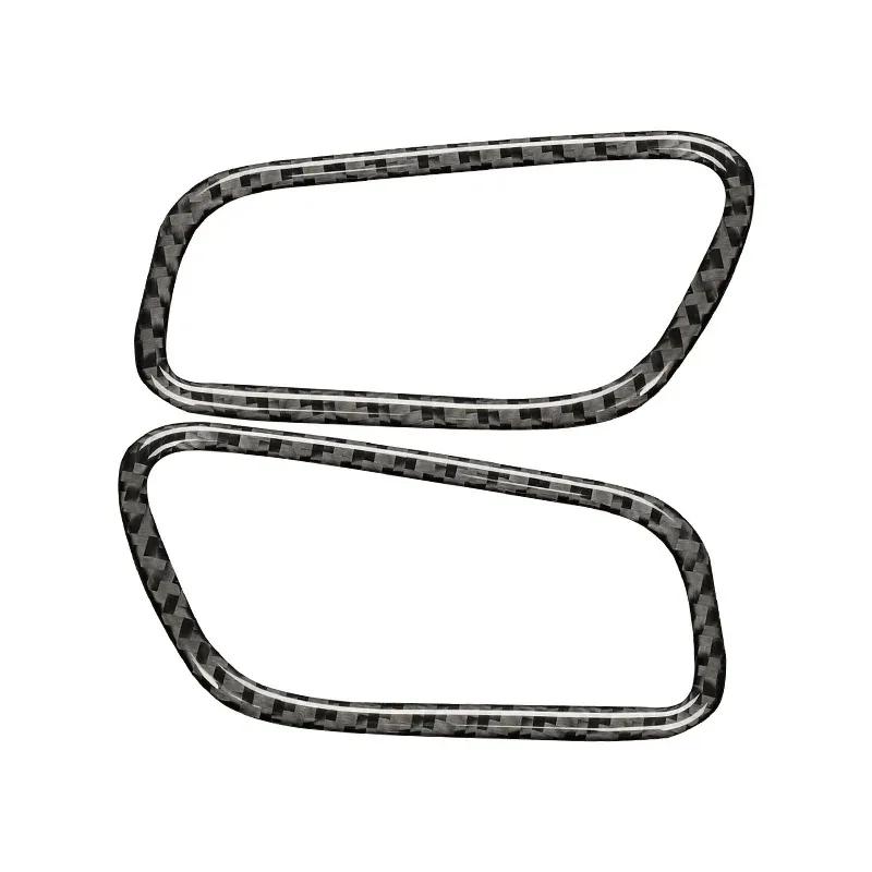 Für Porsche Macan 2015-2018 Kohlefaser Auto Instrumententafel Links Rechts Luftauslass Lüftung Zierrahmen Innenraum Dekor Aufkleber