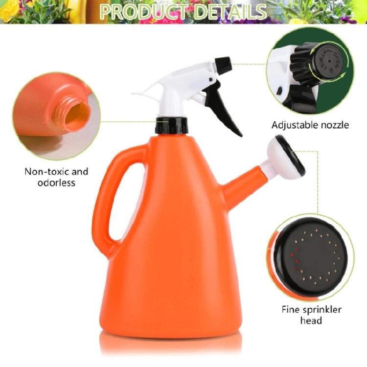 2 In 1 Adjustable 1L Plastic Watering Can For Indoor Garden Pressure Sprays Plant Watering Can Gardening Supplies