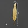 Nordic Style Hooks Gold 1Pc Hanging Storage Rack Wrought Iron Hook Wall Hanger Creative Leaf Shape for Home Bathroom Decoration