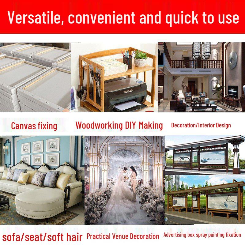 Manual U-Type Nail Gun for Spray Painting, Upholstery, and Canvas - Model 1008F