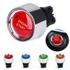 12V/24V 50A Car Engine Start Stop Push Switch Keyless Push-Button Lgnition Starter LED With Light General Motors Button
