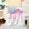 K-POP Anime Girls Group  Four Seasons Soft Warm Blanket  All-Season Thick Knit Polyester Bedspread for Bed, Camping, Travel  Perfect Gift